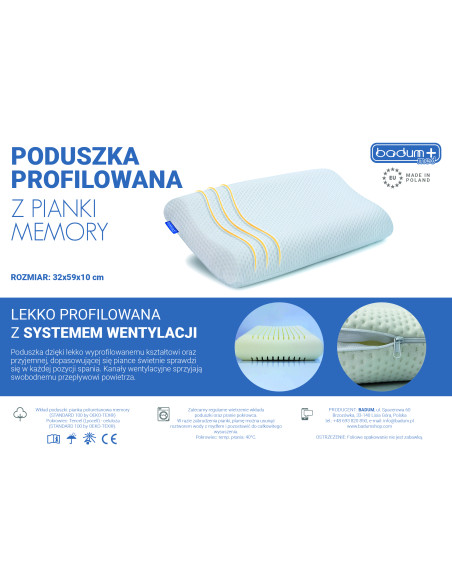 Profiled pillow MARKO